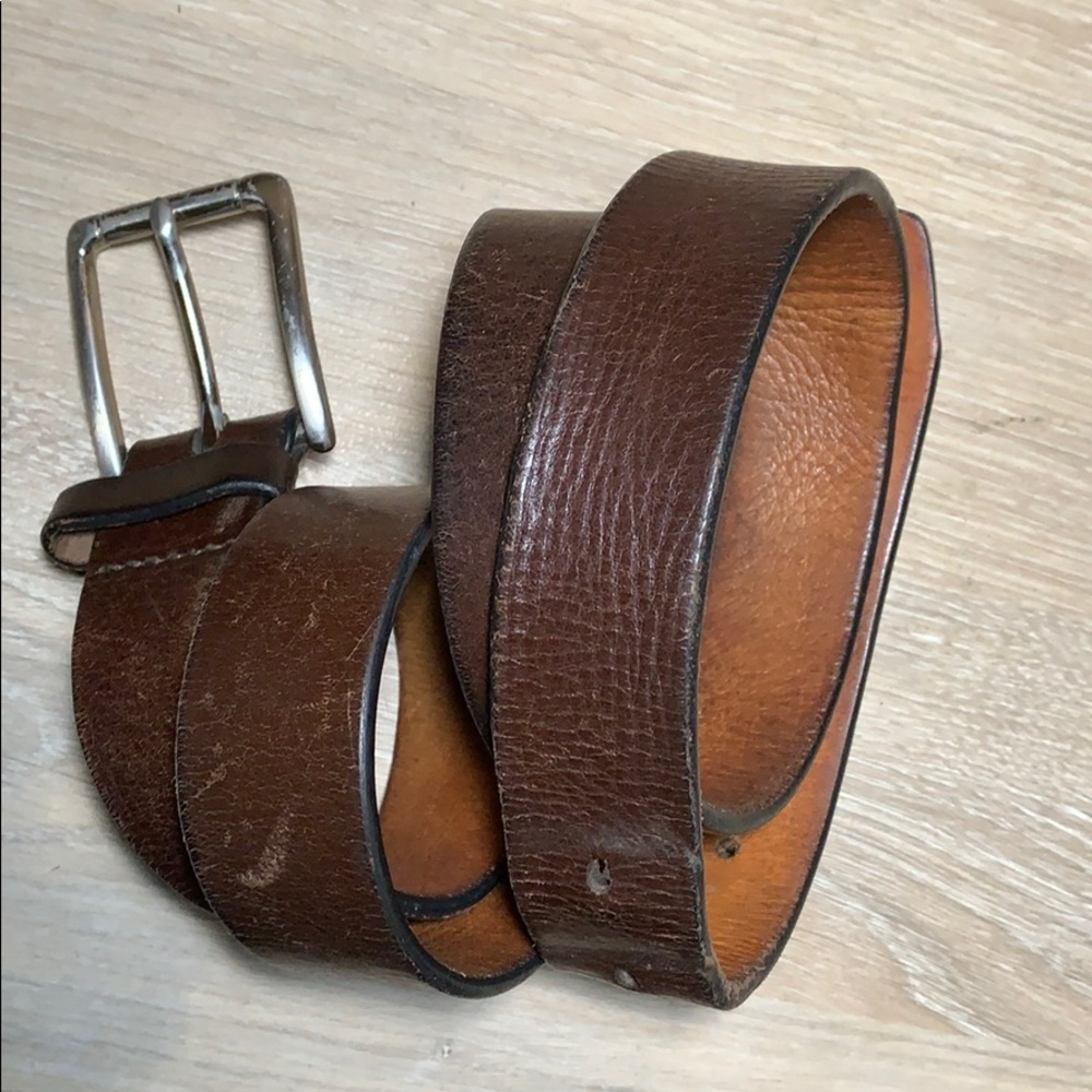 Leather belt